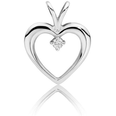 Inny producent Złota zawieszka / wisiorek Diament 0,04ct białe złoto pr. 585 Inny producent Złota zawieszka / wisiorek Diament 0,04ct białe złoto pr. 585