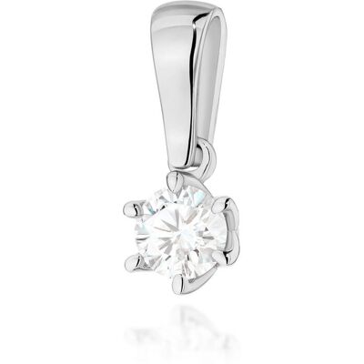 Jubiler Monika Złota zawieszka / wisiorek Diament 0,30ct białe złoto pr. 585 Jubiler Monika Złota zawieszka / wisiorek Diament 0,30ct białe złoto pr. 585
