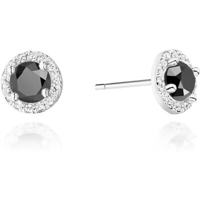 Inny producent Złote kolczyki Czarny Diament 2 x 0,50ct białe złoto pr. 585 Inny producent Złote kolczyki Czarny Diament 2 x 0,50ct białe złoto pr. 585