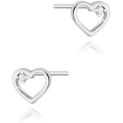 Inny producent Złote kolczyki Diament 2 x 0,005ct białe złoto pr. 585 Inny producent Złote kolczyki Diament 2 x 0,005ct białe złoto pr. 585