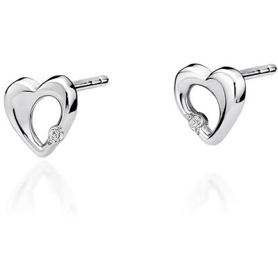 Inny producent Złote kolczyki Diament 2 x 0,0086ct białe złoto pr. 585 Inny producent Złote kolczyki Diament 2 x 0,0086ct białe złoto pr. 585
