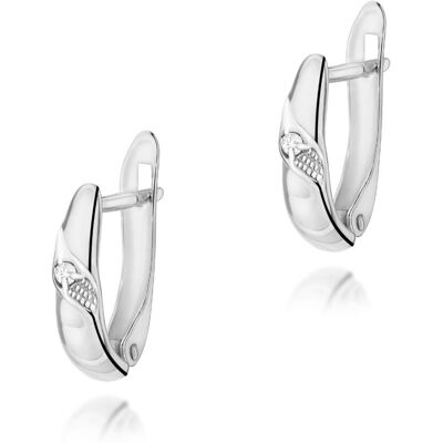 Inny producent Złote kolczyki Diament 2 x 0,02ct białe złoto pr. 585 Inny producent Złote kolczyki Diament 2 x 0,02ct białe złoto pr. 585