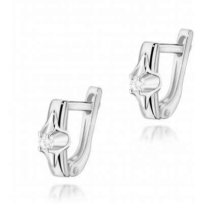 Inny producent Złote kolczyki Diament 2 x 0,04ct białe złoto pr. 585 Inny producent Złote kolczyki Diament 2 x 0,04ct białe złoto pr. 585
