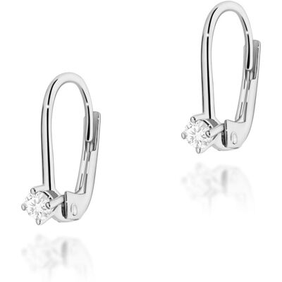 Inny producent Złote kolczyki Diament 2 x 0,08ct białe złoto pr. 585 Inny producent Złote kolczyki Diament 2 x 0,08ct białe złoto pr. 585
