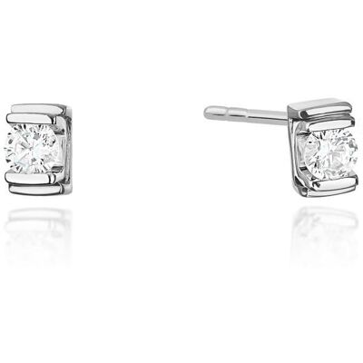 Inny producent Złote kolczyki Diament 2 x 0,10ct białe złoto pr. 585 Inny producent Złote kolczyki Diament 2 x 0,10ct białe złoto pr. 585