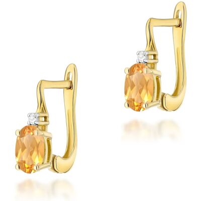Inny producent Złote kolczyki K0011 Cytryn 2 x 0,60ct żółte złoto pr. 585 Inny producent Złote kolczyki K0011 Cytryn 2 x 0,60ct żółte złoto pr. 585