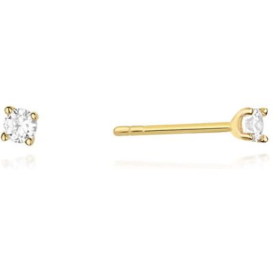 Inny producent Złote kolczyki K0066 Diament 2 x 0,04ct żółte złoto pr. 585 Inny producent Złote kolczyki K0066 Diament 2 x 0,04ct żółte złoto pr. 585