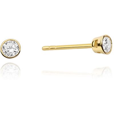 Inny producent Złote kolczyki K0067 Diament 2 x 0,10ct żółte złoto pr. 585 Inny producent Złote kolczyki K0067 Diament 2 x 0,10ct żółte złoto pr. 585