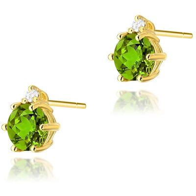Inny producent Złote kolczyki K0076 Oliwin 2 x 0,60ct żółte złoto pr. 585 Inny producent Złote kolczyki K0076 Oliwin 2 x 0,60ct żółte złoto pr. 585