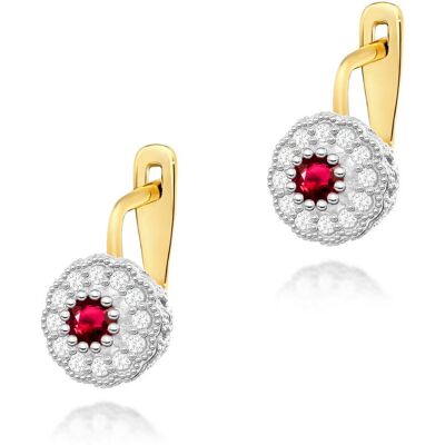 Inny producent Złote kolczyki K0284 Rubin 2 x 0,15ct żółte złoto pr. 585 Inny producent Złote kolczyki K0284 Rubin 2 x 0,15ct żółte złoto pr. 585