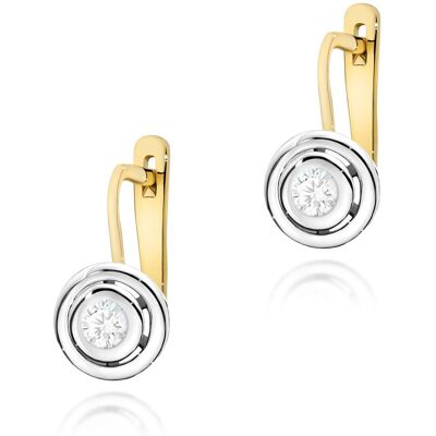 Inny producent Złote kolczyki K0294 Diament 2 x 0,10ct żółte złoto pr. 585 Inny producent Złote kolczyki K0294 Diament 2 x 0,10ct żółte złoto pr. 585