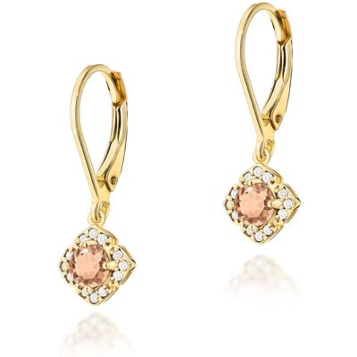 Inny producent Złote kolczyki K0571 Morganit 2 x 0,25ct żółte złoto pr. 585 Inny producent Złote kolczyki K0571 Morganit 2 x 0,25ct żółte złoto pr. 585
