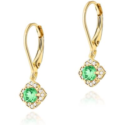 Inny producent Złote kolczyki K0571 Szmaragd 2 x 0,30ct żółte złoto pr. 585 Inny producent Złote kolczyki K0571 Szmaragd 2 x 0,30ct żółte złoto pr. 585