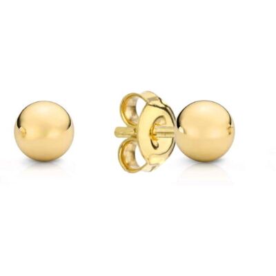Jubiler Monika Złote kolczyki kulki 5 mm sztyfty pr. 585 Jubiler Monika Złote kolczyki kulki 5 mm sztyfty pr. 585