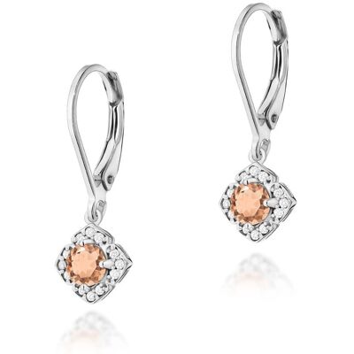 Inny producent Złote kolczyki Morganit 2 x 0,25ct białe złoto pr. 585 Inny producent Złote kolczyki Morganit 2 x 0,25ct białe złoto pr. 585