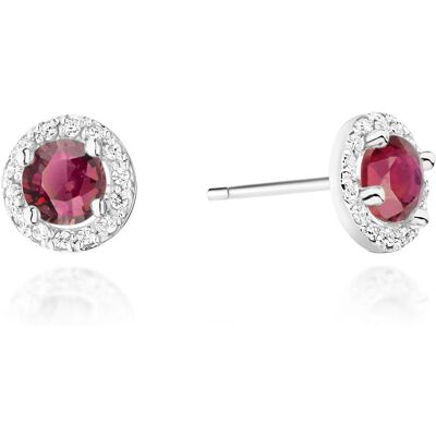Inny producent Złote kolczyki Rubin 2 x 0,60ct białe złoto pr. 585 Inny producent Złote kolczyki Rubin 2 x 0,60ct białe złoto pr. 585