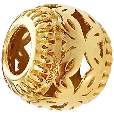 Lovrin Złoty beads 585 ażurowa przywieszka ze złota z motylkiem 14kt do bransoletki Lovrin Złoty beads 585 ażurowa przywieszka ze złota z motylkiem 14kt do bransoletki