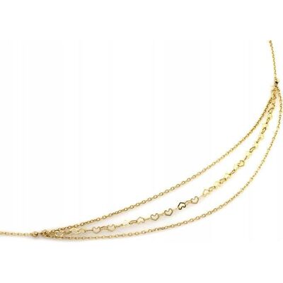 Lovrin Złoty naszyjnik 585 nowoczesny łańcuszek 3.74g elegancki efektowny prezent Lovrin Złoty naszyjnik 585 nowoczesny łańcuszek 3.74g elegancki efektowny prezent