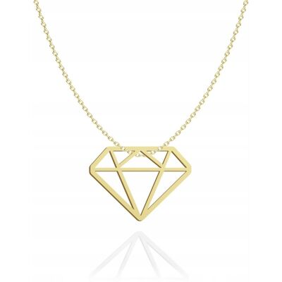 Radziszewska Złoty Naszyjnik z Diamentem 925 Łańcuszek Diament DEDYKACJA GRATIS Radziszewska Złoty Naszyjnik z Diamentem 925 Łańcuszek Diament DEDYKACJA GRATIS