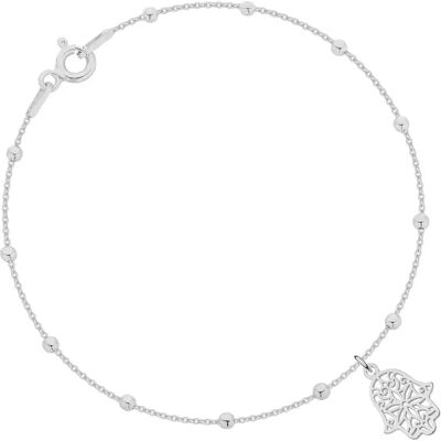 Myness Bransoletka Srebrna Z Ręką Fatimy (Hamsa) Myness Bransoletka Srebrna Z Ręką Fatimy (Hamsa)