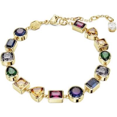 Bransoletka Swarovski Stilla Złota Wielokolorowa 5662925 Bransoletka Swarovski Stilla Złota Wielokolorowa 5662925