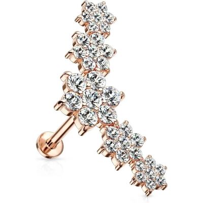 Pozostałe Kwiaty Cyrkonia Helix Piercing Labret Do Płaskiego Ucha Stal Chirurgiczna Pozostałe Kwiaty Cyrkonia Helix Piercing Labret Do Płaskiego Ucha Stal Chirurgiczna