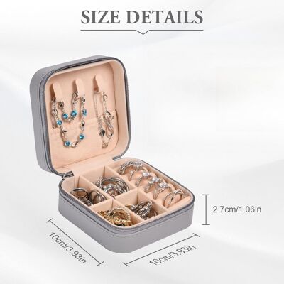 Inny producent Mini pudełko na biżuterię podróżne 4 szuflady, wodoodporne etui dla kobiet Inny producent Mini pudełko na biżuterię podróżne 4 szuflady, wodoodporne etui dla kobiet