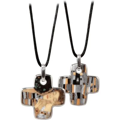 Goebel Naszyjnik Pocałunek 4 Cm - Gustav Klimt Goebel Naszyjnik Pocałunek 4 Cm - Gustav Klimt