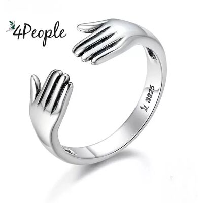 Bamoer Pierścionek Srebrny 925 Dłonie Miłość Do Pandora Apart Srebro Bamoer Pierścionek Srebrny 925 Dłonie Miłość Do Pandora Apart Srebro