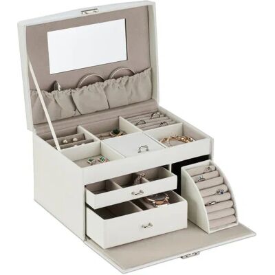 RELAXDAYS Pudełko Na Biżuterię Z Lusterkiem Organizer Kosmetyczny Szkatułka A107 RELAXDAYS Pudełko Na Biżuterię Z Lusterkiem Organizer Kosmetyczny Szkatułka A107