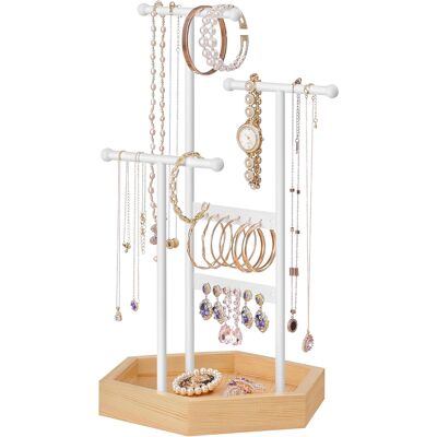 Inny producent Songmics Stojak Na Biżuterię Biały 18x20,5x36 Cm Na Naszyjniki Inny producent Songmics Stojak Na Biżuterię Biały 18x20,5x36 Cm Na Naszyjniki