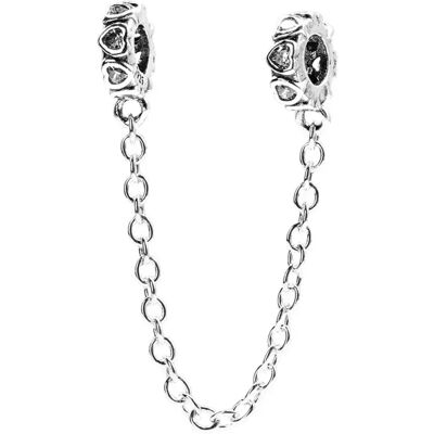 Monilu Srebrna Zawieszka 925 Łańcuszek Zabezpieczający Charms Monilu Srebrna Zawieszka 925 Łańcuszek Zabezpieczający Charms
