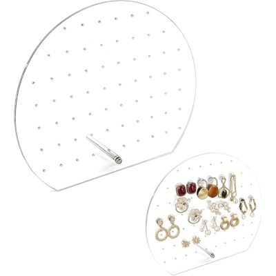 Inny producent Stojak Na Biżuterię Akrylowy Organizer Na Kolczyki 64 Otwory 23x20 Cm Inny producent Stojak Na Biżuterię Akrylowy Organizer Na Kolczyki 64 Otwory 23x20 Cm