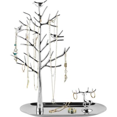 Inny producent Stojak na biżuterię drzewo jeleń metalowy 30 cm na pierścionki kolczyki Inny producent Stojak na biżuterię drzewo jeleń metalowy 30 cm na pierścionki kolczyki