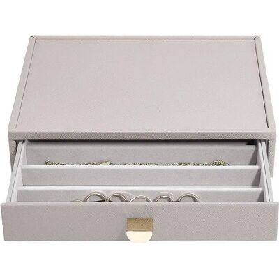 Szkatułka Na Naszyjniki Stackers Classic Taupe Z Szufladą Szkatułka Na Naszyjniki Stackers Classic Taupe Z Szufladą