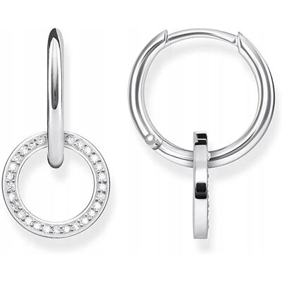 Thomas Sabo Srebrne Kolczyki Koła Próba 925 Klasyczne Cyrkonie Świecące Thomas Sabo Srebrne Kolczyki Koła Próba 925 Klasyczne Cyrkonie Świecące