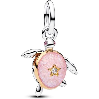 Zawieszka Pandora - Różowy Żółw Morski Z Diamentem Laboratoryjnym 764432c01 Zawieszka Pandora - Różowy Żółw Morski Z Diamentem Laboratoryjnym 764432c01