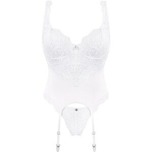 Inny producent Bielizna-amor Blanco Gorset I Stringi Biały L/xl Inny producent Bielizna-amor Blanco Gorset I Stringi Biały L/xl