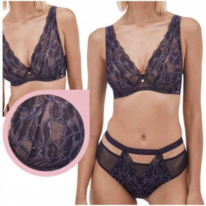 inna (Inny) Biustonosz Alles Glow M Bralette miękki stanik braletka soft granatowy 80C inna (Inny) Biustonosz Alles Glow M Bralette miękki stanik braletka soft granatowy 80C