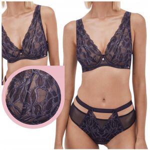 inna (Inny) Biustonosz Alles Glow M Bralette miękki stanik braletka soft granatowy 80E inna (Inny) Biustonosz Alles Glow M Bralette miękki stanik braletka soft granatowy 80E