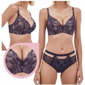 inna (Inny) Biustonosz Alles Glow Super Push-up bez fiszbin powiększający granatowy 70B inna (Inny) Biustonosz Alles Glow Super Push-up bez fiszbin powiększający granatowy 70B
