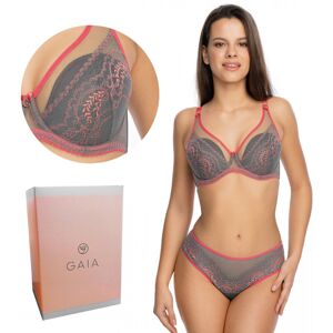 Biustonosz GAIA Semi-soft Reja 1133 półusztywniany szary 65E Biustonosz GAIA Semi-soft Reja 1133 półusztywniany szary 65E