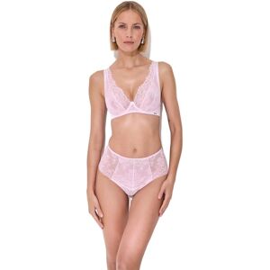 Biustonosz Koronkowy Braletka Hush Blush M Bralette różowy Alles 75E Biustonosz Koronkowy Braletka Hush Blush M Bralette różowy Alles 75E