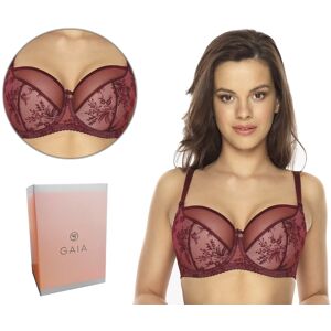 Biustonosz Semi Soft Gaia 1037 Joy, Bordowy, 80B Biustonosz Semi Soft Gaia 1037 Joy, Bordowy, 80B