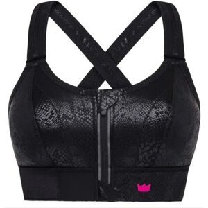 Biustonosz Sportowy Shefit Czarny Wężowy Mocne Podtrzymanie Regulowany 2Xl Biustonosz Sportowy Shefit Czarny Wężowy Mocne Podtrzymanie Regulowany 2Xl