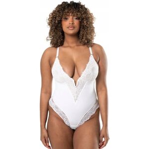 Inny producent Body damskie Heyshape białe z koronką M Inny producent Body damskie Heyshape białe z koronką M