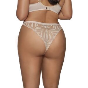 AVA Brazyliany damskie z koronką AV 2106 beżowe XL AVA Brazyliany damskie z koronką AV 2106 beżowe XL