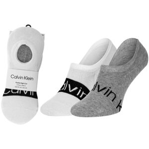 Calvin KLEIN SKARPETKI STOPKI 2 PARY WHITE/GREY 701218713 001 - Rozmiar: 39-42 Calvin KLEIN SKARPETKI STOPKI 2 PARY WHITE/GREY 701218713 001 - Rozmiar: 39-42
