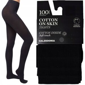 inna (Inny) CALZEDONIA granatowe rajstopy SOFT TOUCH COTTON kryjące 100 DEN T. 4 / L inna (Inny) CALZEDONIA granatowe rajstopy SOFT TOUCH COTTON kryjące 100 DEN T. 4 / L