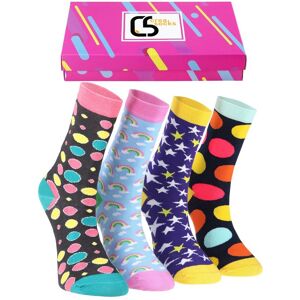 CREA SOCKS, kolorowe skapetki, 4 pary, KOLOROWA EKIPA, w pudełku prezentowym, 36/40 CREA SOCKS, kolorowe skapetki, 4 pary, KOLOROWA EKIPA, w pudełku prezentowym, 36/40